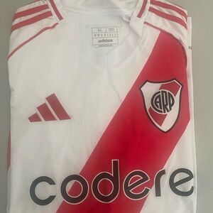 Argentina River Plate White and Red Soccer Jersey